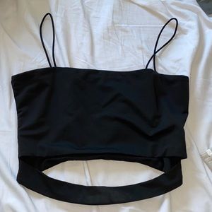 Black crop top